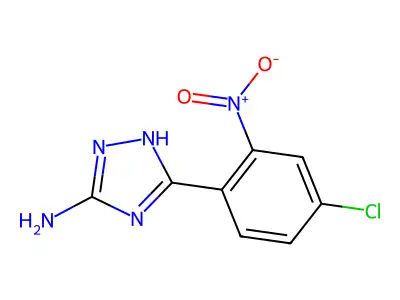 5-Amino-3-(4-chloro-2-nitrophenyl)-1H-1,2,4-triazole structure