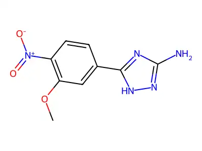 5-Amino-3-(3-methoxy-4-nitrophenyl)-1H-1,2,4-triazole structure