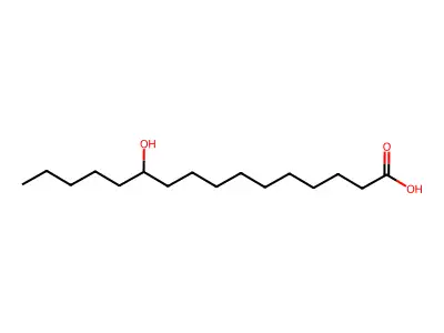 11-Hydroxyhexadecanoic acid structure
