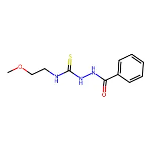 1-Benzamido-3-(2-methoxyethyl)thiourea structure