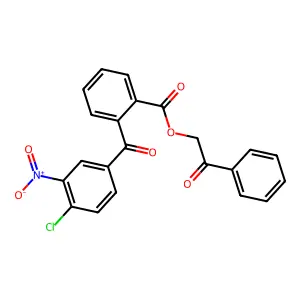 2-Oxo-2-phenylethyl 2-(4-chloro-3-nitrobenzoyl)benzoate structure