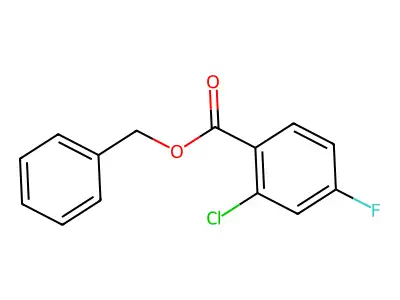 Benzyl 2-chloro-4-fluorobenzoate structure