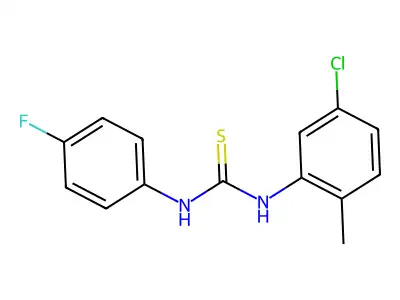 1-(5-Chloro-2-methylphenyl)-3-(4-fluorophenyl)thiourea structure