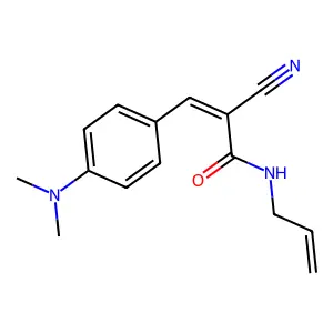 2-Cyano-3-[4-(dimethylamino)phenyl]-n-(prop-2-en-1-yl)prop-2-enamide structure