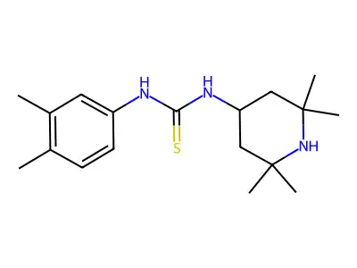 1-(3,4-Dimethylphenyl)-3-(2,2,6,6-tetramethylpiperidin-4-yl)thiourea structure