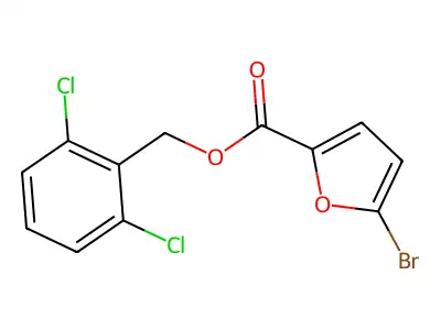 2,6-Dichlorobenzyl 5-bromo-2-furoate structure