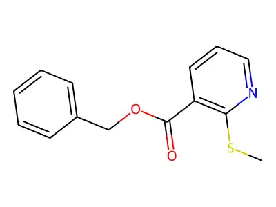 Benzyl 2-methylsulfanylpyridine-3-carboxylate structure