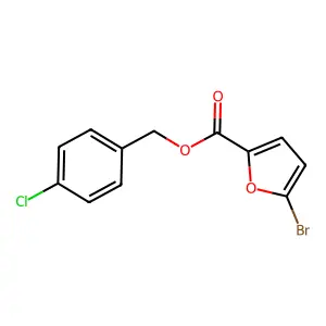 4-Chlorobenzyl 5-bromo-2-furoate structure