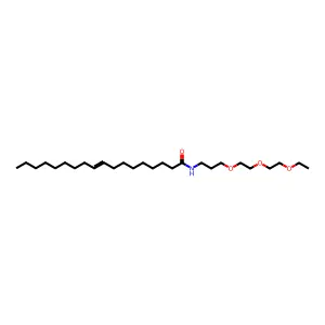 N-[3-[2-(2-ethoxyethoxy)ethoxy]propyl]octadec-9-enamide structure