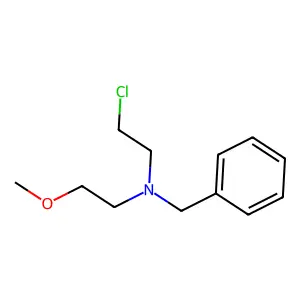 N-(2-氯乙基)-N-(2-甲氧乙基)苄胺 structure