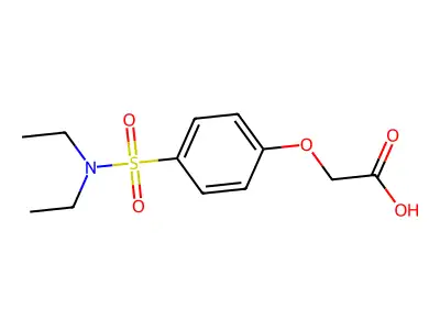 2-[4-(diethylsulfamoyl)phenoxy]acetic Acid structure
