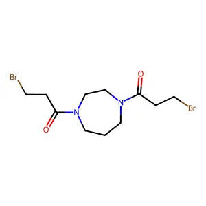 1,1'-(1,4-Diazepane-1,4-diyl)bis(3-bromopropan-1-one) structure