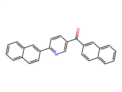 2-Naphthyl[6-(2-naphthyl)-3-pyridinyl]methanone structure