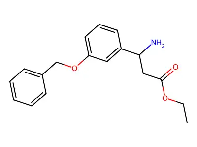 Ethyl 3-amino-3-[3-(benzyloxy)phenyl]propanoate structure