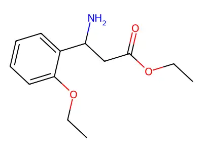 Ethyl 3-amino-3-(2-ethoxyphenyl)propanoate structure