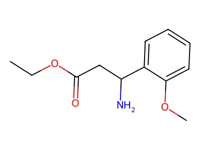 Ethyl 3-amino-3-(2-methoxyphenyl)propanoate structure