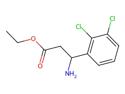 Ethyl 3-amino-3-(2,3-dichlorophenyl)propanoate structure