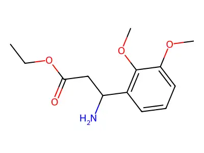 Ethyl 3-amino-3-(2,3-dimethoxyphenyl)propanoate structure