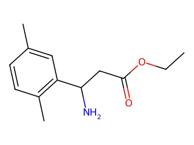 Ethyl 3-amino-3-(2,5-dimethylphenyl)propanoate structure
