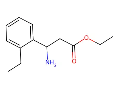 Ethyl 3-amino-3-(2-ethylphenyl)propanoate structure