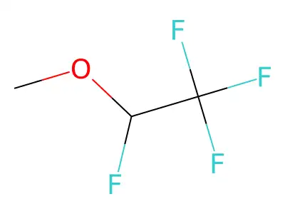 1,1,1,2-Tetrafluoro-2-methoxyethane structure