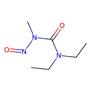 N,N-diethyl-N'-methyl-N'-nitrosourea structure