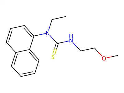 1-Ethyl-3-(2-methoxyethyl)-1-naphthalen-1-ylthiourea structure