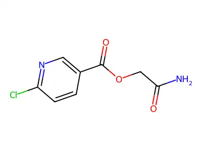 Carbamoylmethyl 6-chloropyridine-3-carboxylate structure