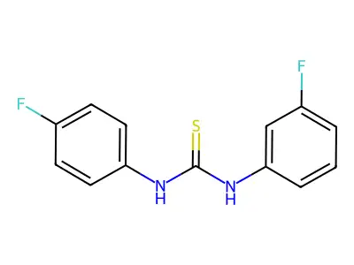1-(3-Fluorophenyl)-3-(4-fluorophenyl)thiourea structure