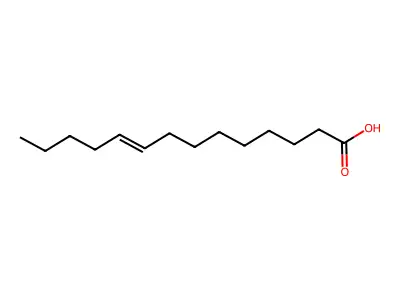反式肉豆蔻烯酸 structure