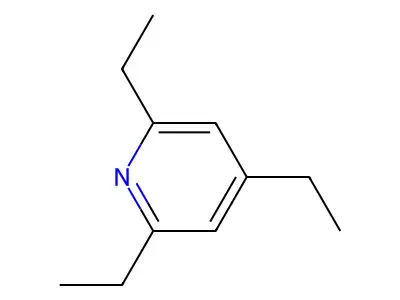 Pyridine, 2,4,6-triethyl- structure