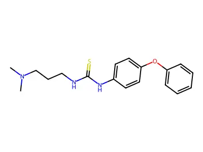 1-[3-(Dimethylamino)propyl]-3-(4-phenoxyphenyl)thiourea structure