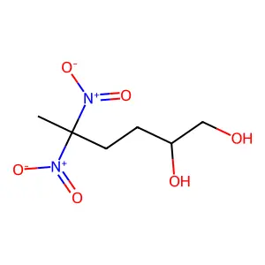 5,5-Dinitrohexane-1,2-diol structure