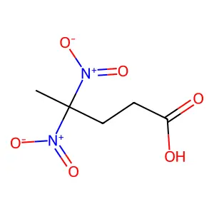 4,4-Dinitropentanoic acid structure