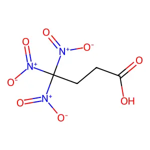 4,4,4-三硝基丁酸 structure