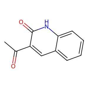 3-acetyl-1H-quinolin-2-one structure
