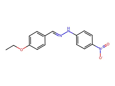 N-[(E)-(4-ethoxyphenyl)methylideneamino]-4-nitroaniline structure