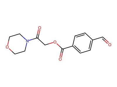 (2-Morpholin-4-yl-2-oxoethyl) 4-formylbenzoate structure