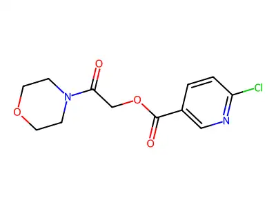 2-(Morpholin-4-yl)-2-oxoethyl 6-chloropyridine-3-carboxylate structure