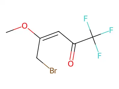 5-bromo-1,1,1-trifluoro-4-methoxypent-3-en-2-one structure