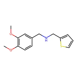 [(3,4-Dimethoxyphenyl)methyl](2-thienylmethyl)amine structure