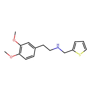2-(3,4-dimethoxyphenyl)-N-(thiophen-2-ylmethyl)ethanamine structure