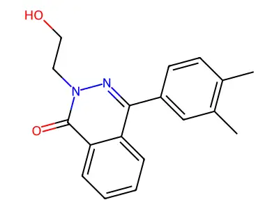 4-(3,4-Dimethylphenyl)-2-(2-hydroxyethyl)phthalazin-1-one structure