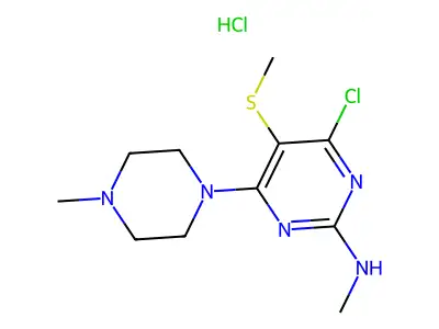 Mezilamine HCl structure