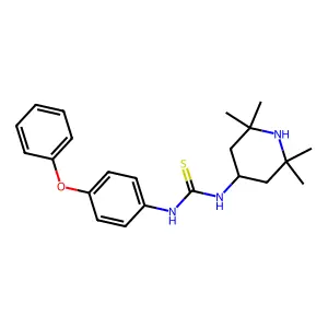 1-(4-Phenoxyphenyl)-3-(2,2,6,6-tetramethylpiperidin-4-yl)thiourea structure