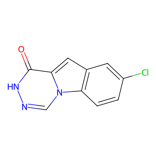 8-Chloro[1,2,4]triazino[4,5-a]indol-1-ol structure