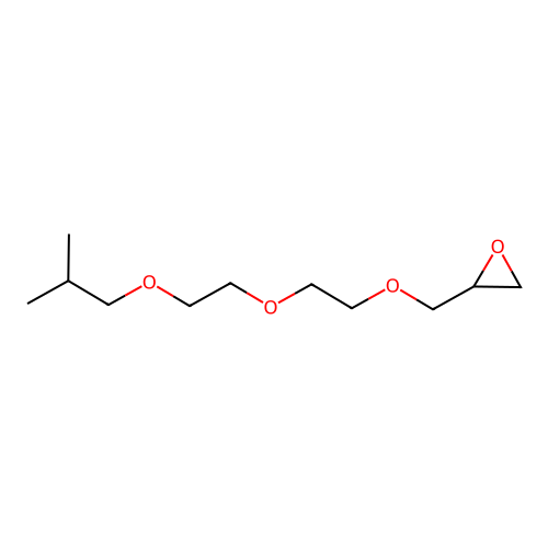 ((2-(2-(Isobutoxy)ethoxy)ethoxy)methyl)oxirane structure