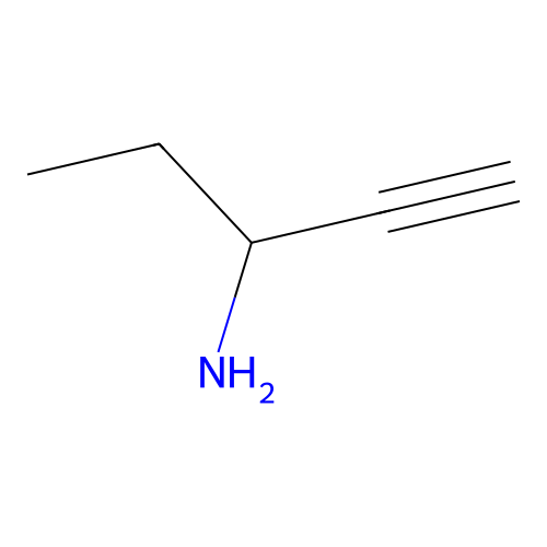 Pent-1-yn-3-amine structure