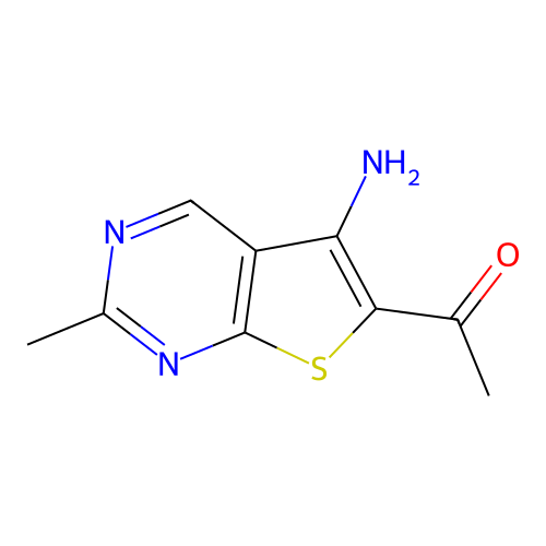 1-(5-Amino-2-methylthieno[2,3-d]pyrimidin-6-yl)ethanone structure