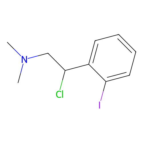2-chloro-2-(2-iodophenyl)-N,N-dimethylethanamine structure